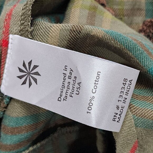 Kyla Seo Green Plaid Embroidered Open Front Sleeveless Cardigan Small EUC - Picture 12 of 13